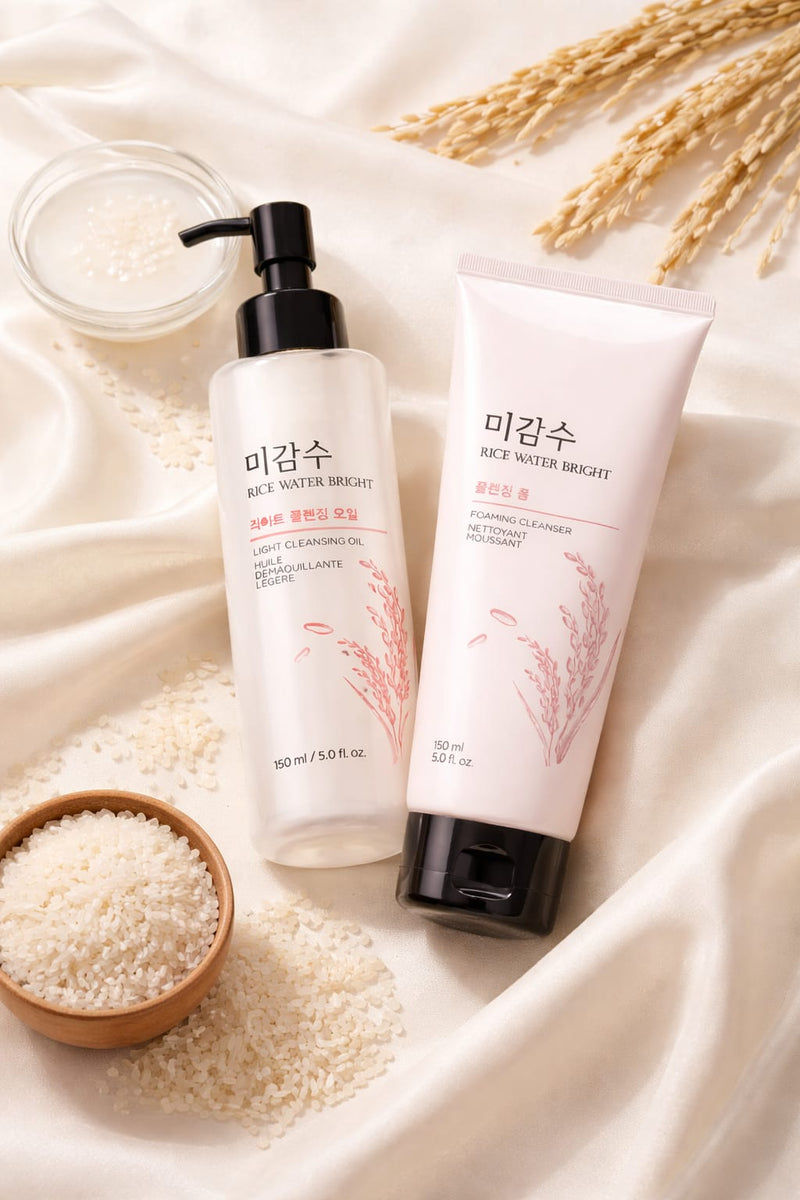 Rice Water Bright Cleansing Set – Korean Skincare Duo