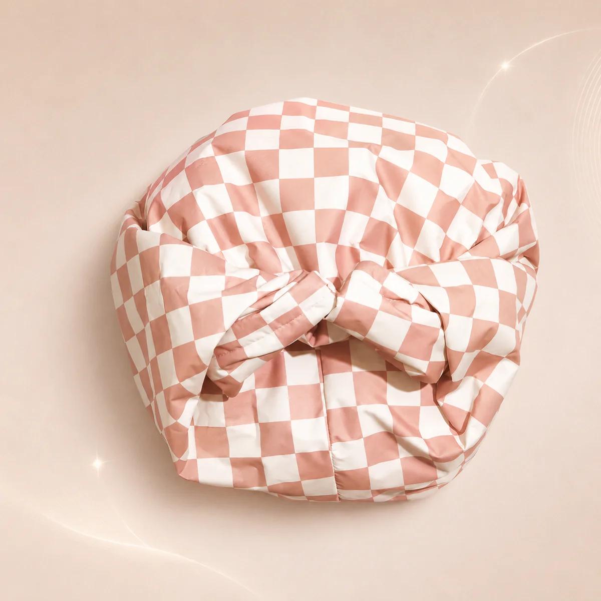 Premium Satin-Lined Flexi Shower Cap for Women